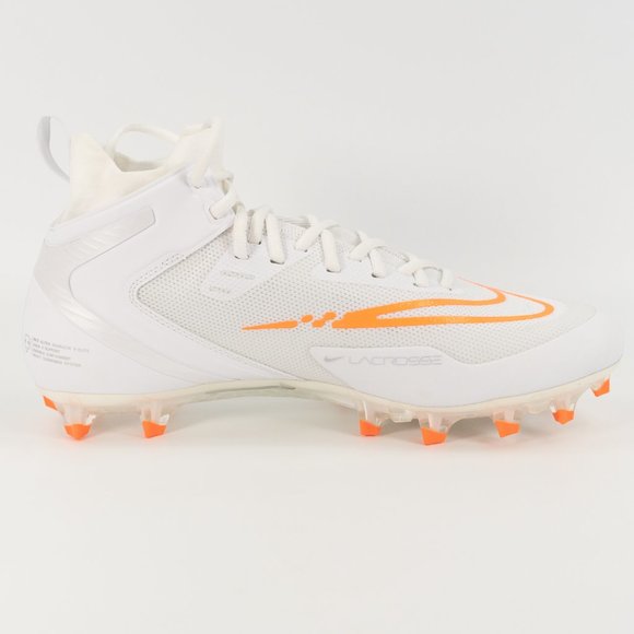 Nike Alpha Huarache 8 Elite LAX \'White Orange\' CW4447-102 size 12.5